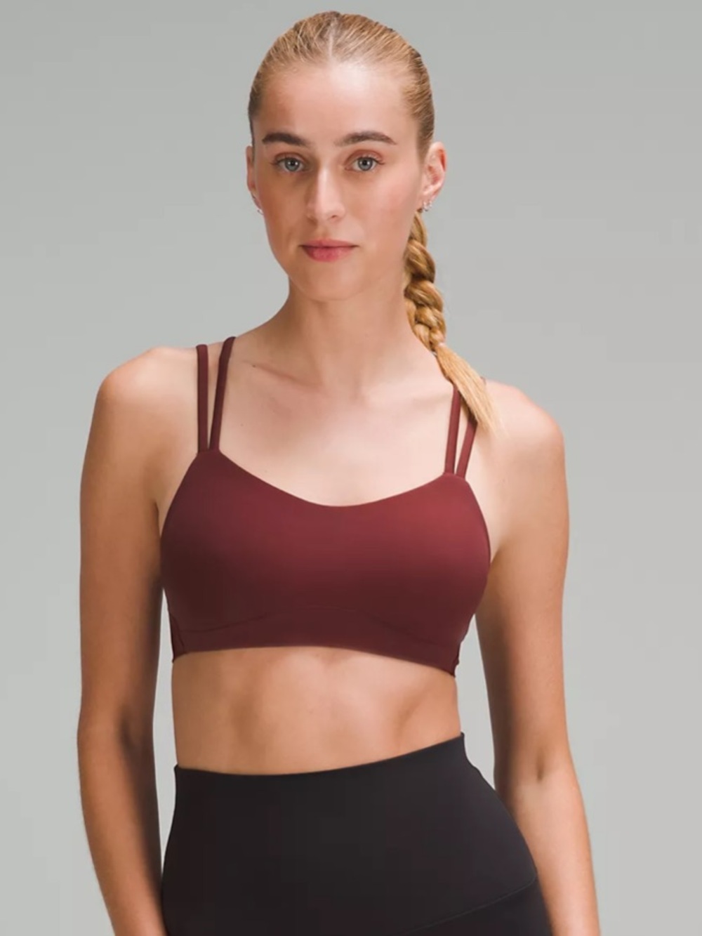 lululemon Like a Cloud Bra Size 8 Red Merlot
